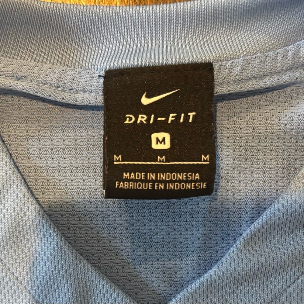 Nike Dri-Fit Light Blue and White Team Jersey - Picture 3 of 5